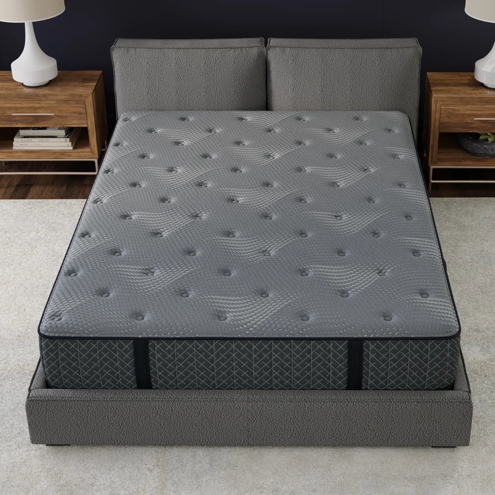 10 Inch Allureluxe Hybrid Advanced Medium-Firm Mattress with Lumi Bands