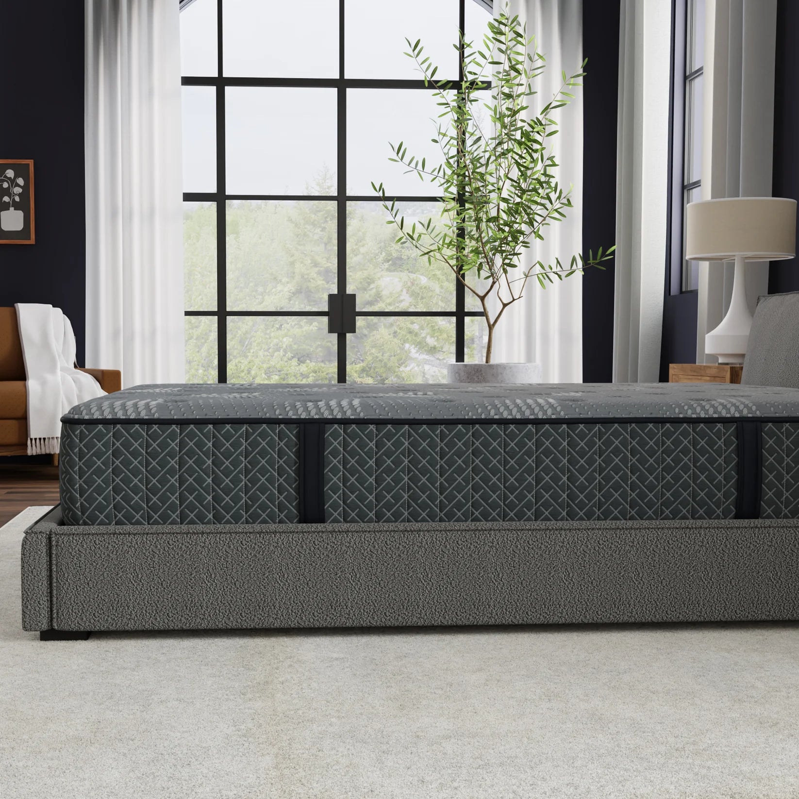 10 Inch Allureluxe Hybrid Advanced Medium-Firm Mattress with Lumi Bands
