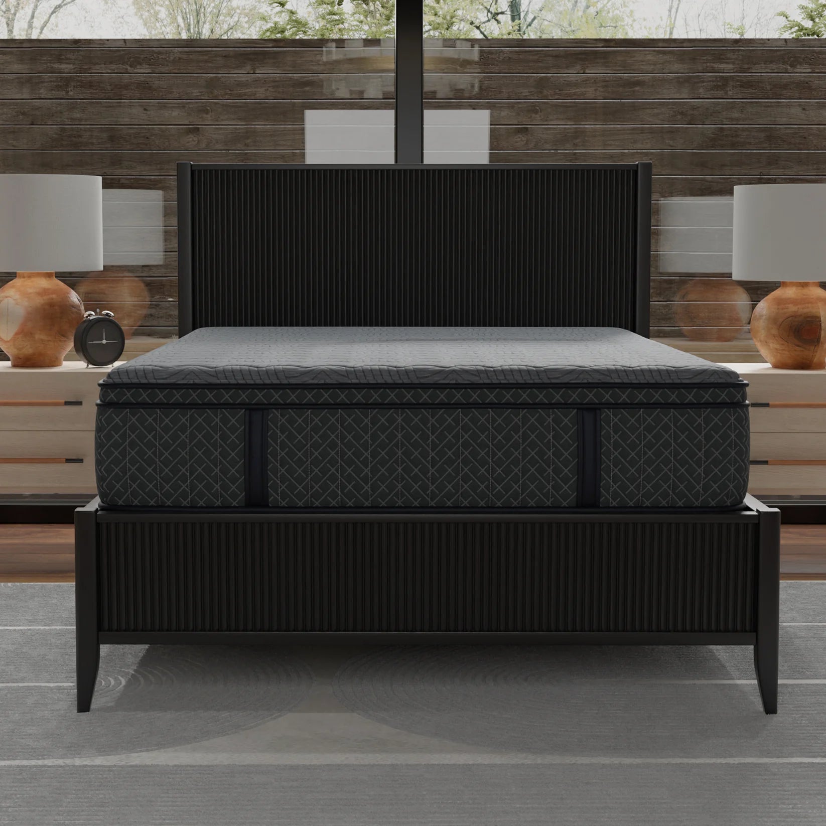 12 Inch Allureluxe Hybrid Elite Medium Mattress with Lumi Bands