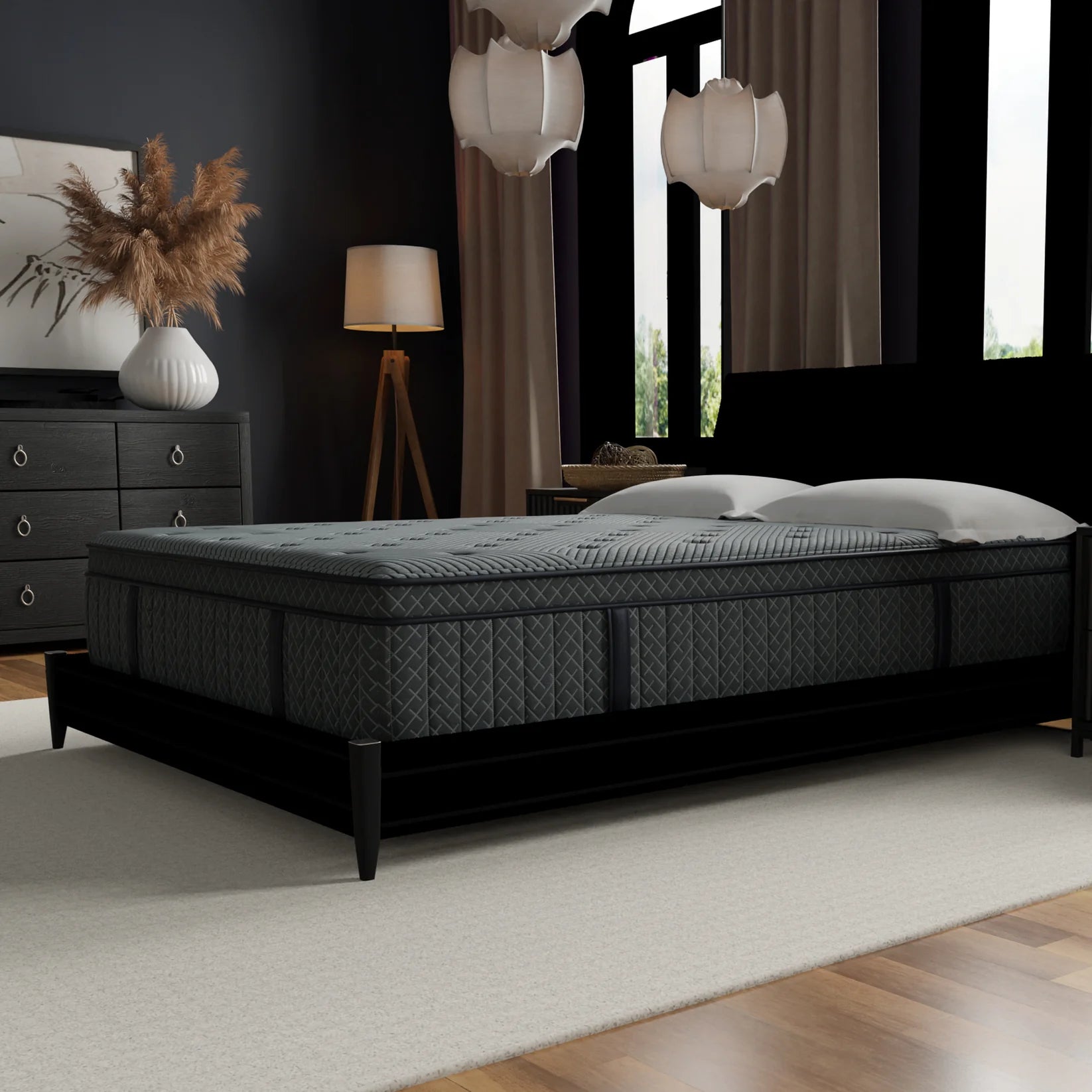 14 Inch Allureluxe Classic Plush Mattress with Lumi Bands