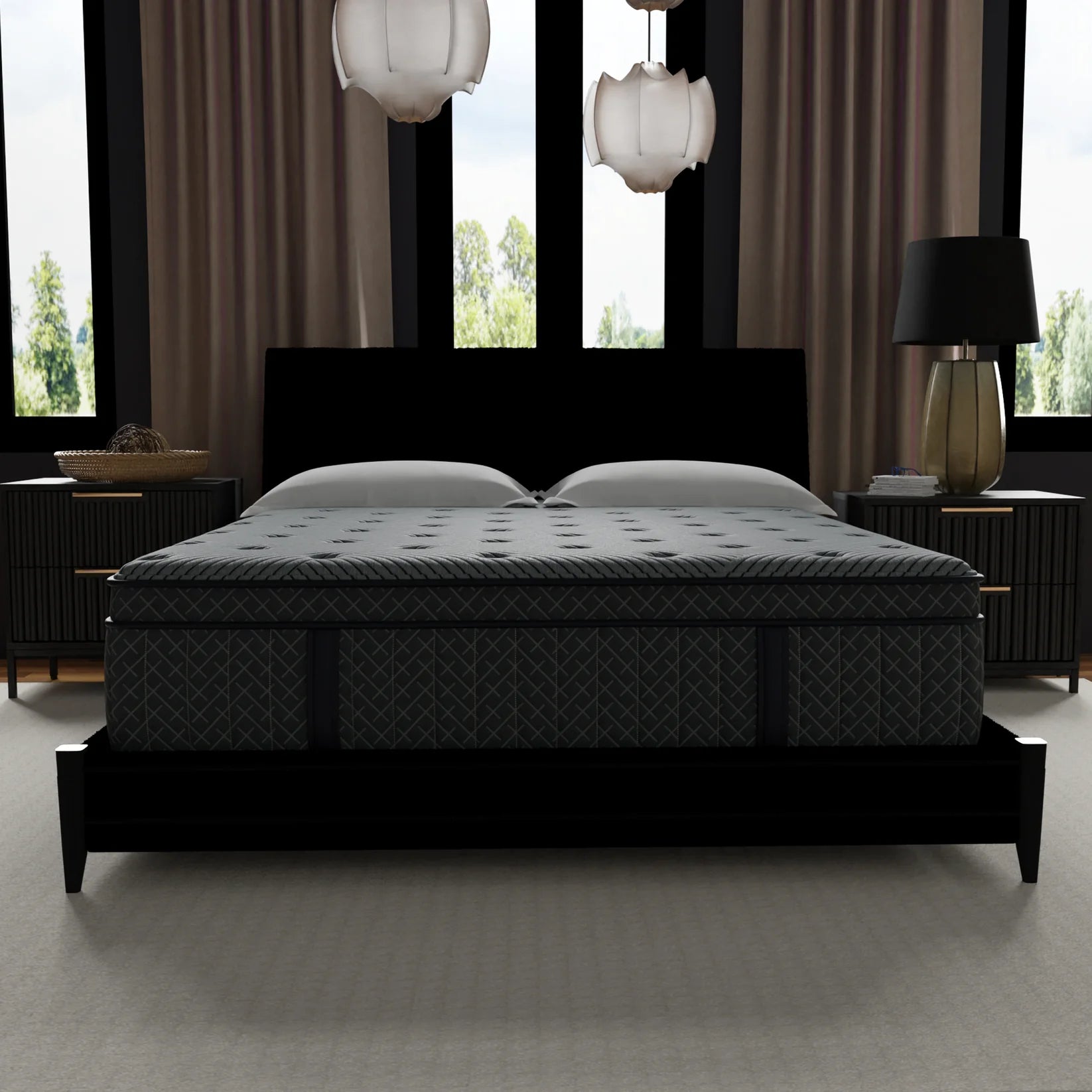 14 Inch Allureluxe Classic Plush Mattress with Lumi Bands