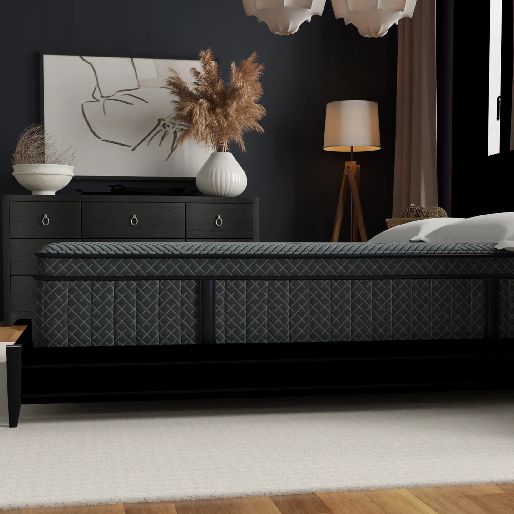 14 Inch Allureluxe Classic Plush Mattress with Lumi Bands
