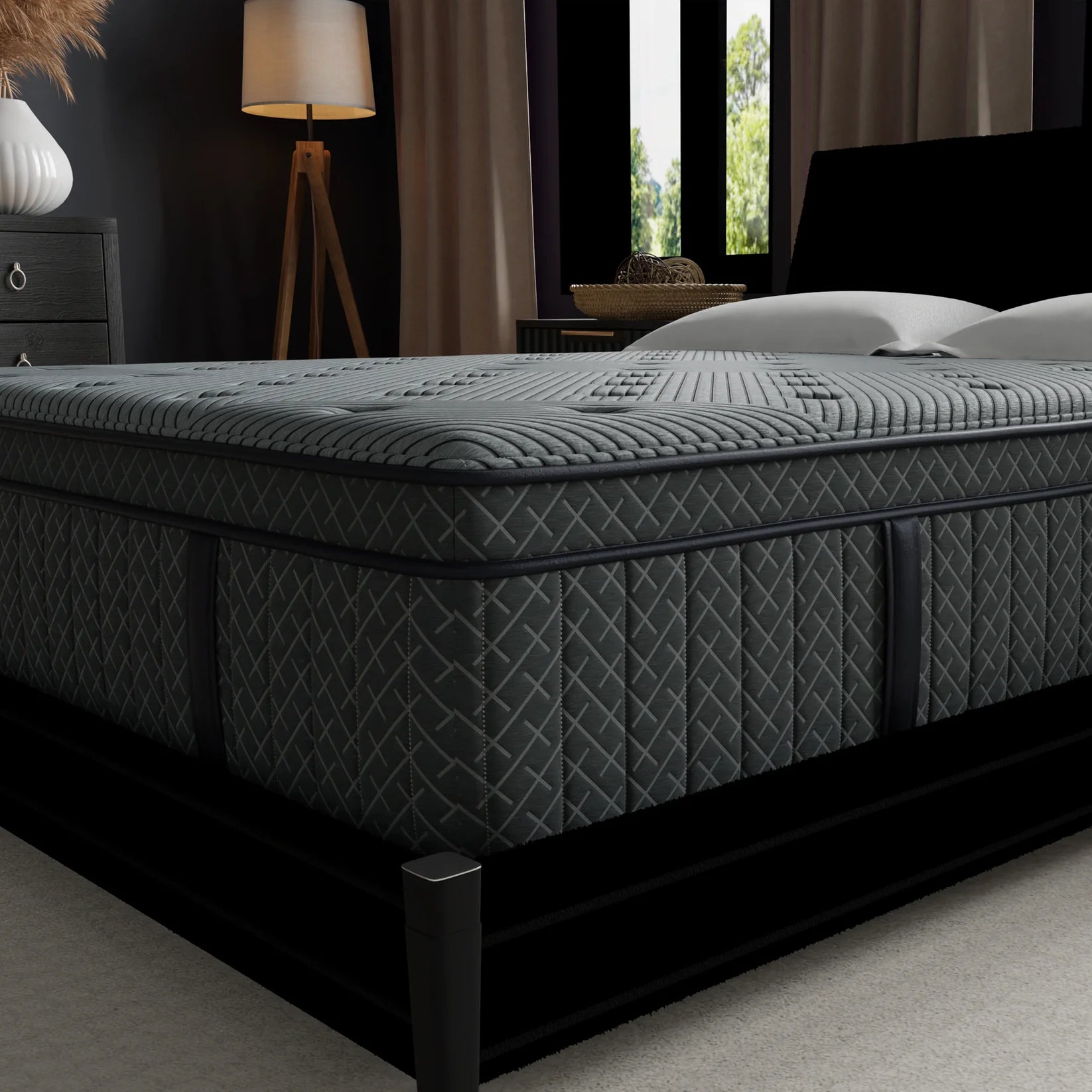 14 Inch Allureluxe Classic Plush Mattress with Lumi Bands