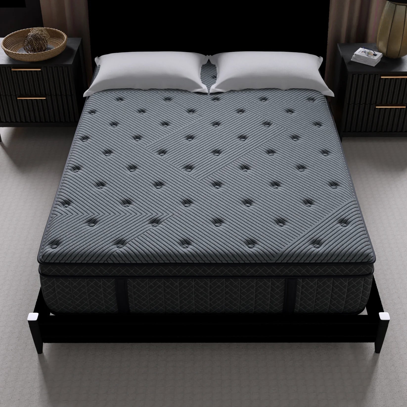 14 Inch Allureluxe Classic Plush Mattress with Lumi Bands