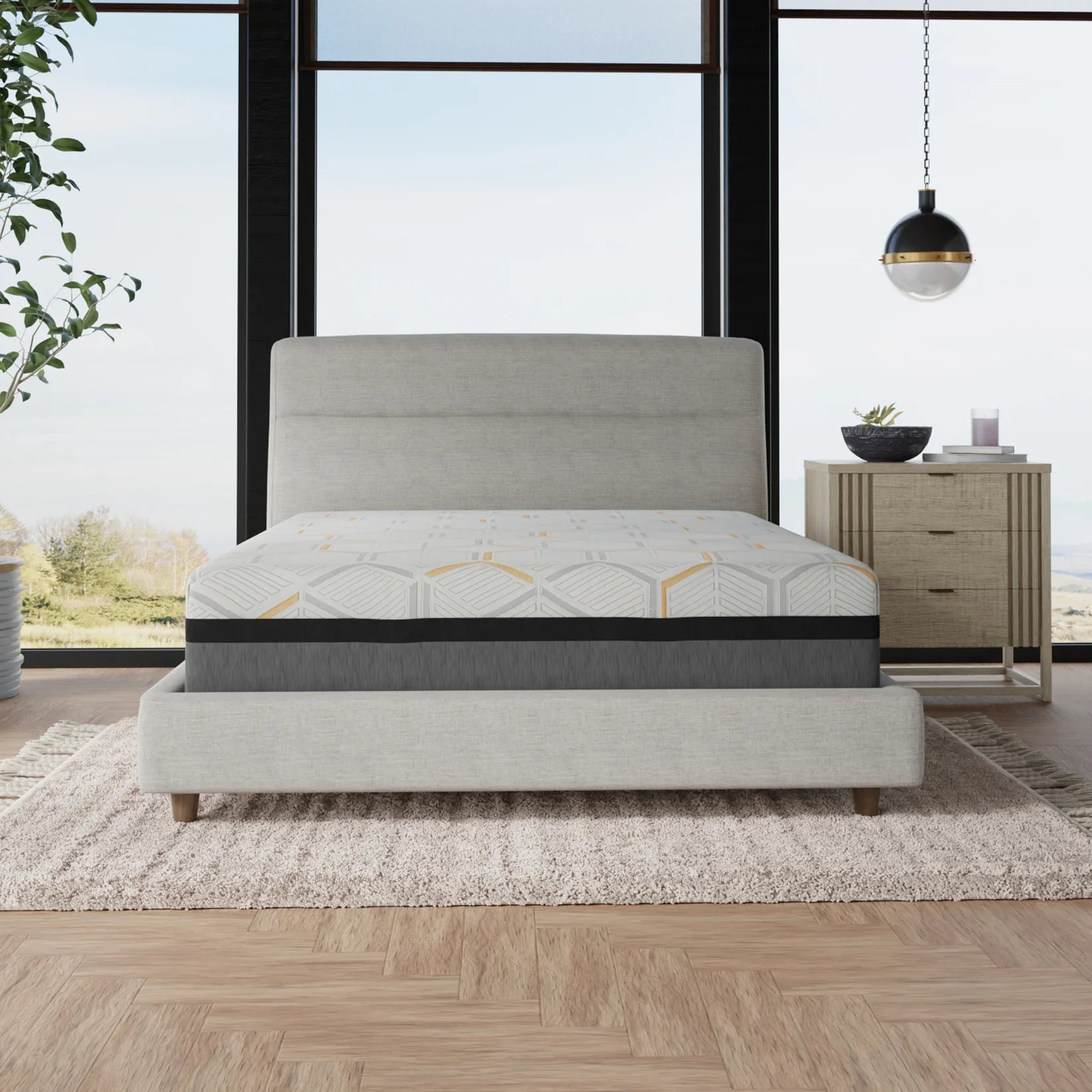 14” Hybrid Copper-Gel Infused Memory Foam Mattress - Plush