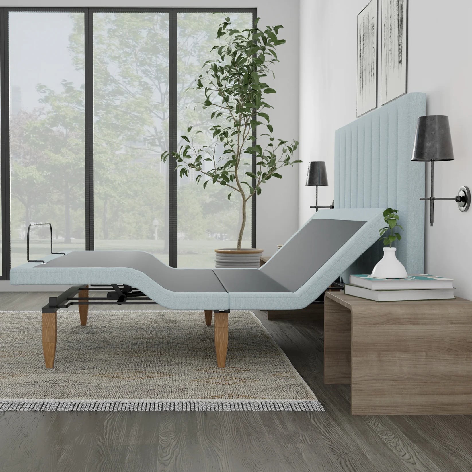 Alex Adjustable Base with Headboard