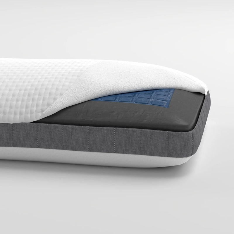 Bamboo Charcoal and Cooling Gel Memory Foam Dual Sided Pillow