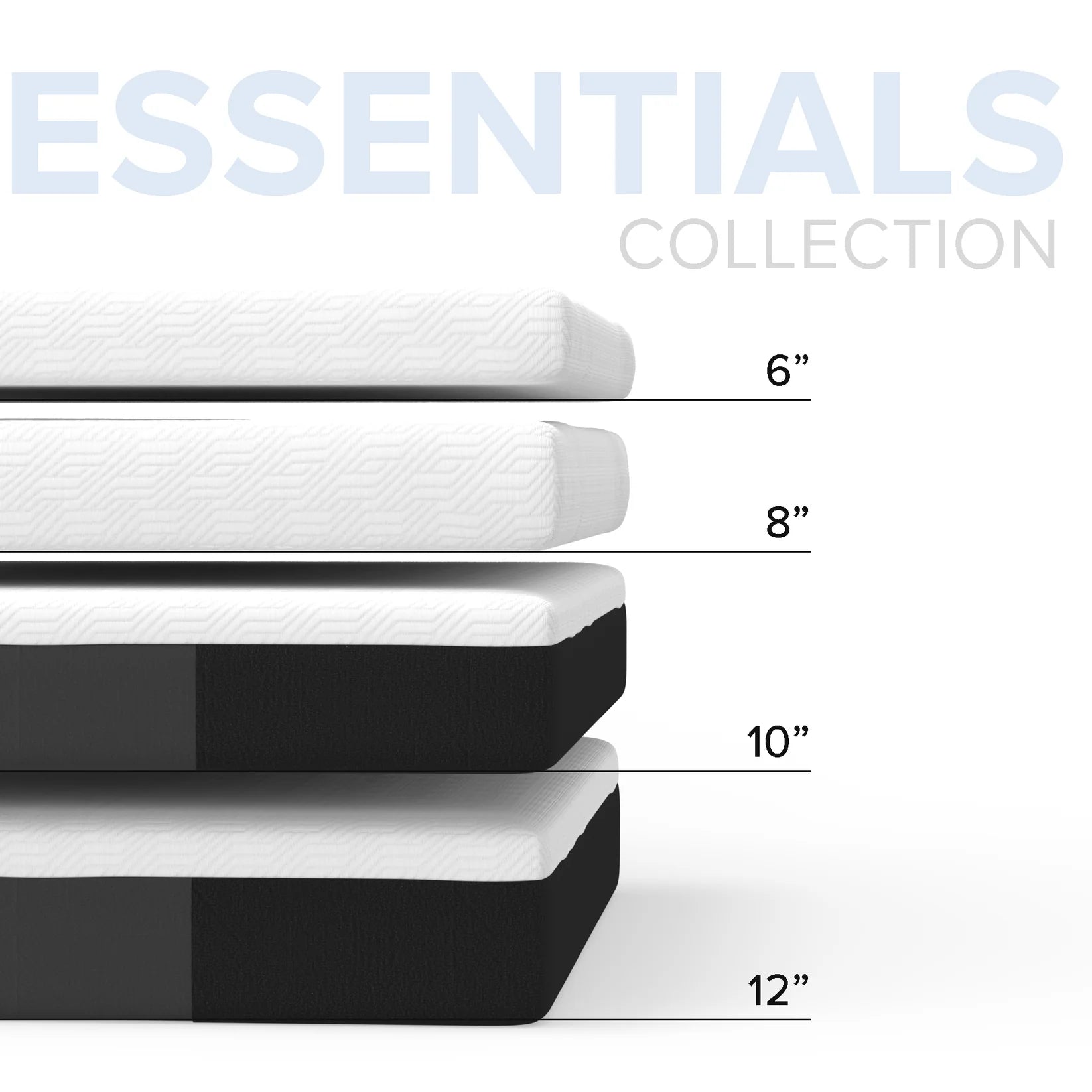 8 Inch Essentials Comfort Reactive Medium-Firm Mattress