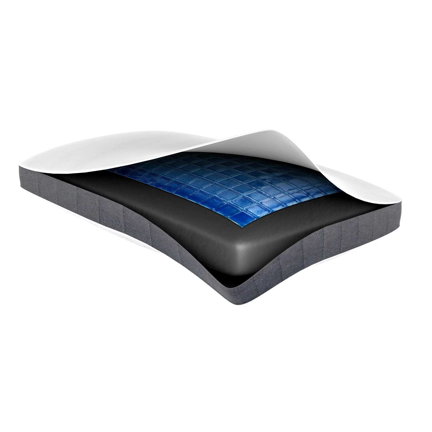 Bamboo Charcoal and Cooling Gel Memory Foam Dual Sided Pillow